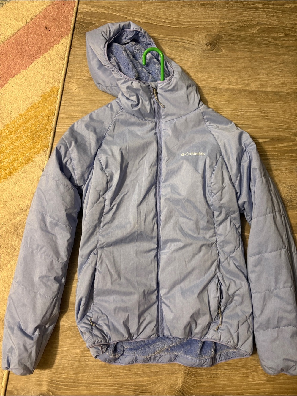 Columbia Light Lavender Hooded Puffer Jacket